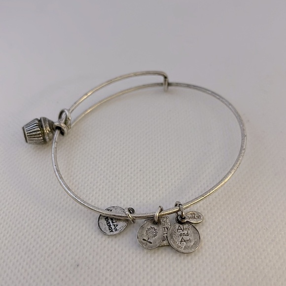 Brighton and Alex & Ani Silver Bangle Bracelets Cross, Cupcake, Friends Forever - Picture 4 of 16